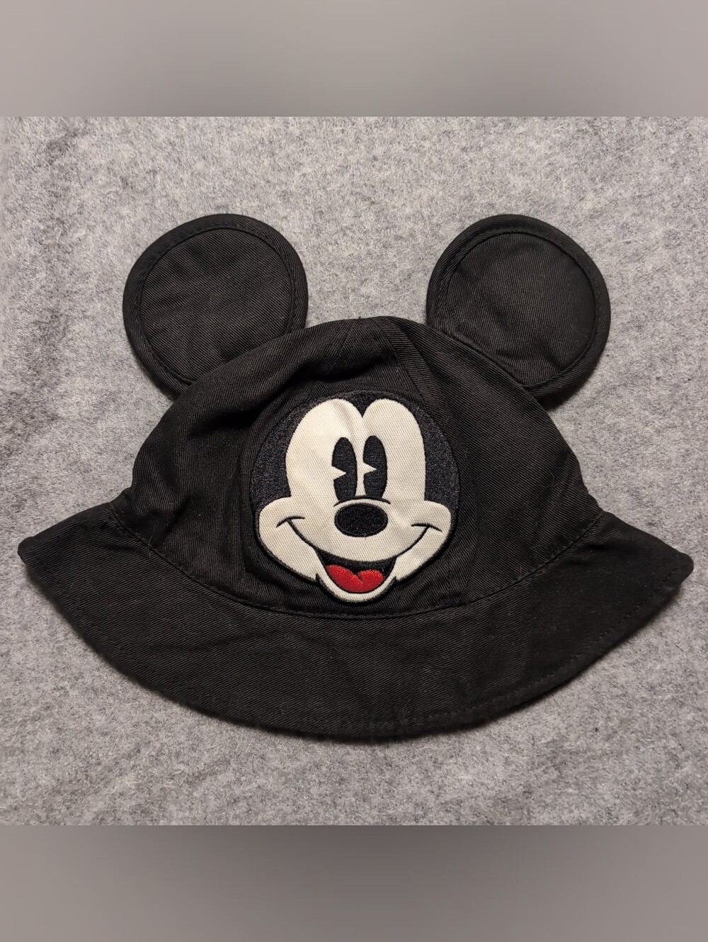 Disney Parks Mickey Mouse Ears Black Bucket Hat Toddler Size 52 cm / 20.5"